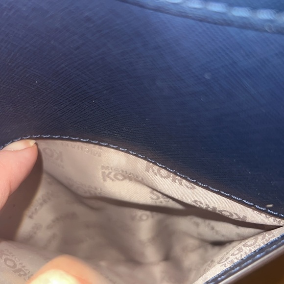 Michael Michael Kors Blue Laptop Saffiano Leather Tote GUC - Picture 10 of 10